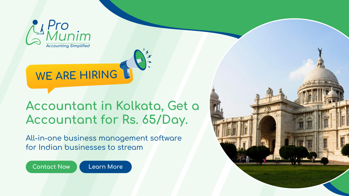 Accountant Job in Kolkata – Latest Accounting & Finance Career Opportunities at ProMunim