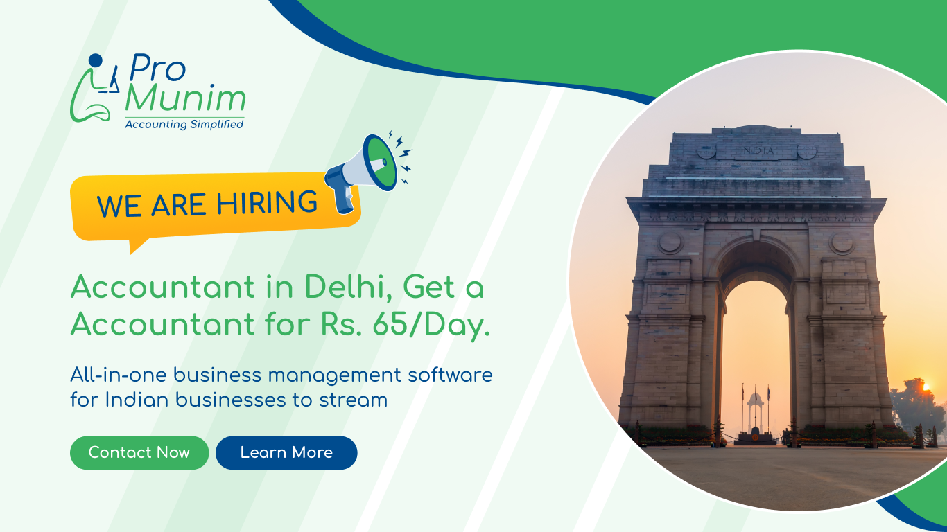 Accountant Job in Delhi – Latest Accounting & Finance Career Opportunities at ProMunim
