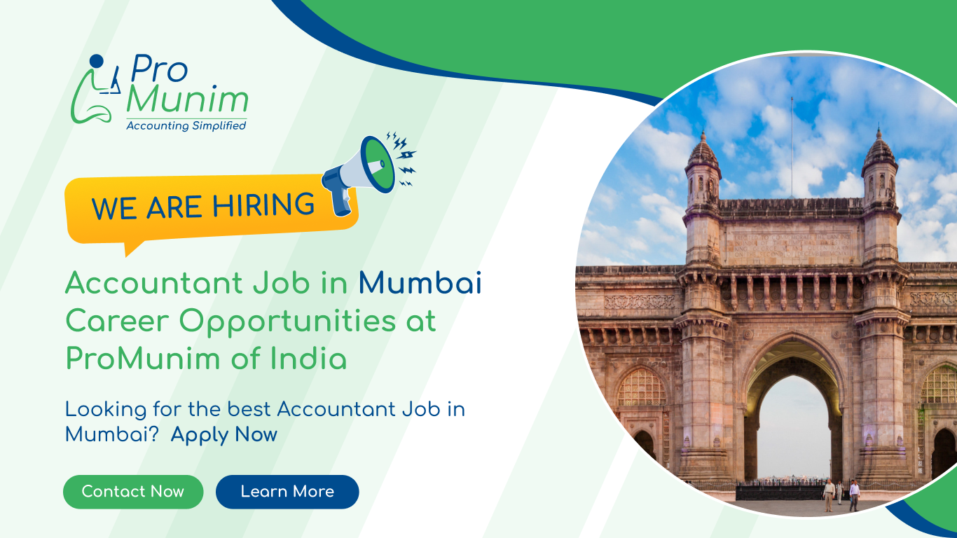 Accountant Job in Mumbai – Latest Accounting & Finance Career Opportunities at ProMunim